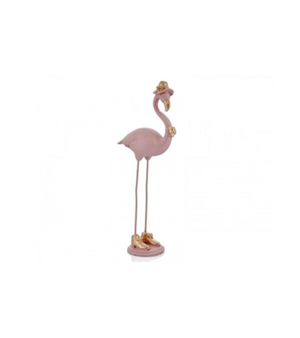 Pembe Polyester Ev Ofis Mağaza Dekorasyon Flamingo Dekoratif Obje Biblo