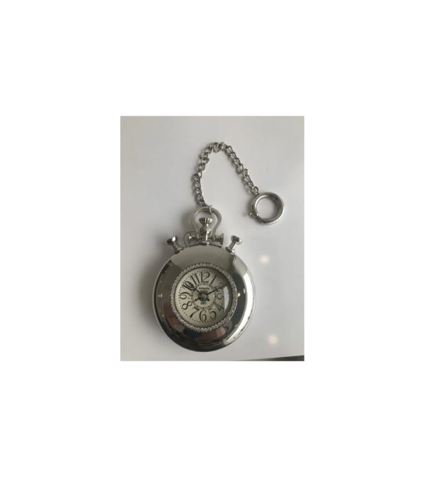 Gümüş Silver Metal Otantik Sarkık Zincirli Saat