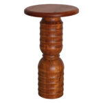 Kayın Doğal Ahşap Mantar Sehpa 60×18 cm